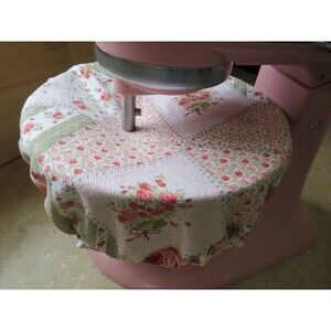 Kitchenaid Bowl Cover Reversible Pink and Sage Patch Floral Mixer Bowl Cover